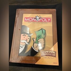 Hasbro Monopoly Vintage Game - Brown and Green